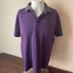 English Laundry Men's Polo, XL, Dark Purple